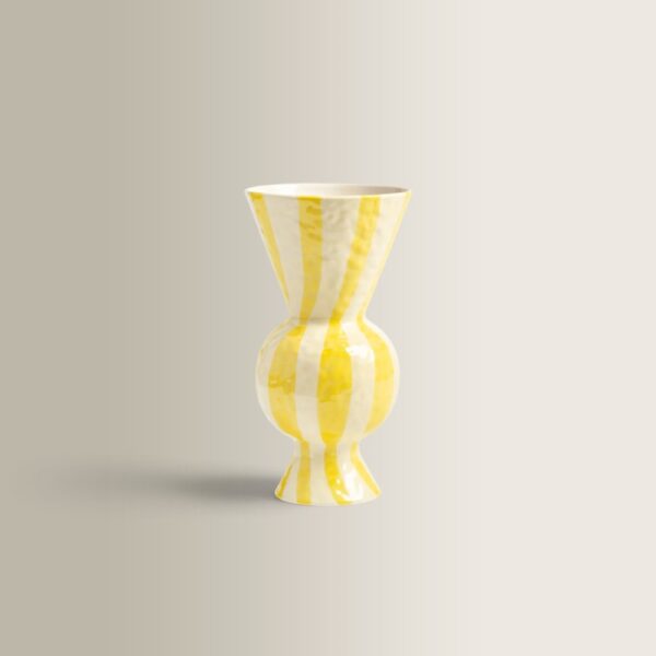 Rhombic Yellow Vase