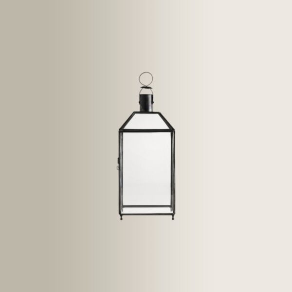 Φανάρι Tin Μini- Γυαλί/ Ορείχαλκος, 9x9x25