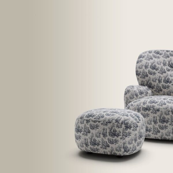 Loll Floral Blue Bean Bag