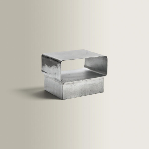 Side Table Kira 46 ασημί