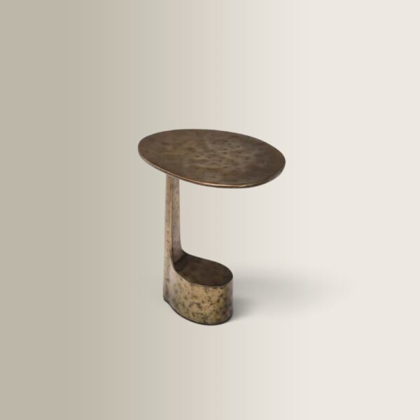 Charles Bronze Aluminum Side Table