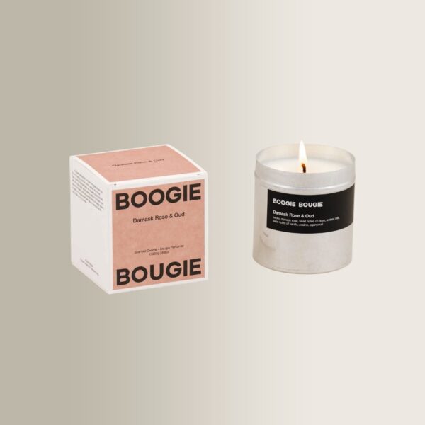 Αρωμ. Κερί Damask Rose & Oud 250gr- Chrome Edition